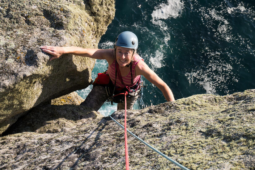 Finishing the top pitch of Diocese (VS 5a)