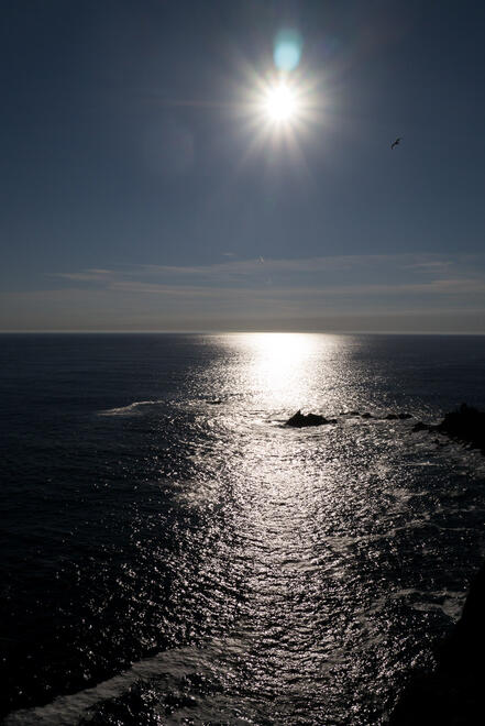 Setting sun from the top of Chair Ladder