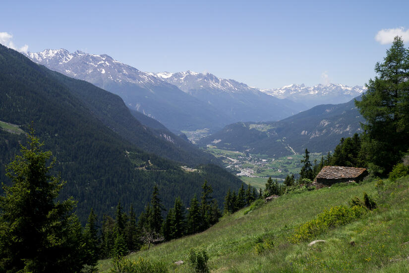 Unplanned descent towards Lanslebourg Mont-Cenis due to an injur