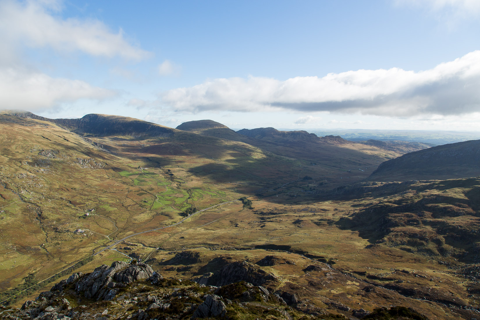 Stunning views towards Capel Curig