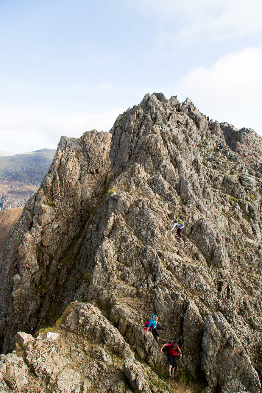 Descending from Crib Goch