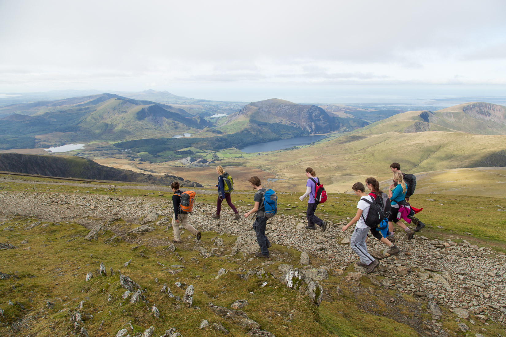 Walking along to Snowdon