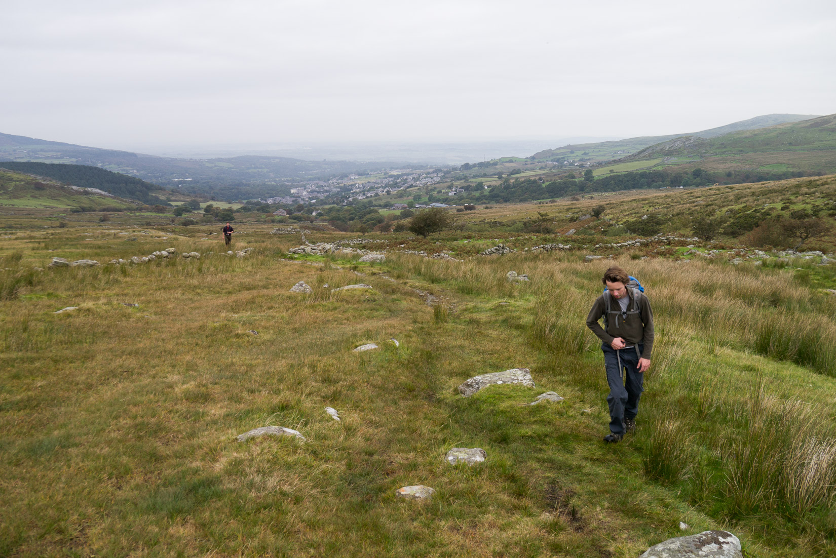 On the walk in to LLech Ddu Spur