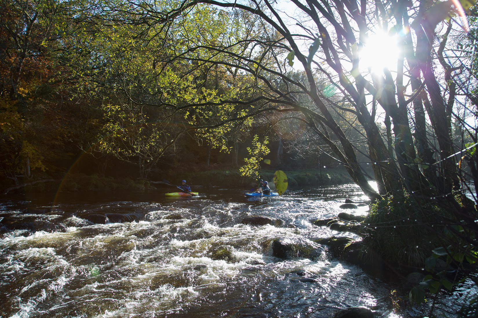 Kayakers on the Dart Loop