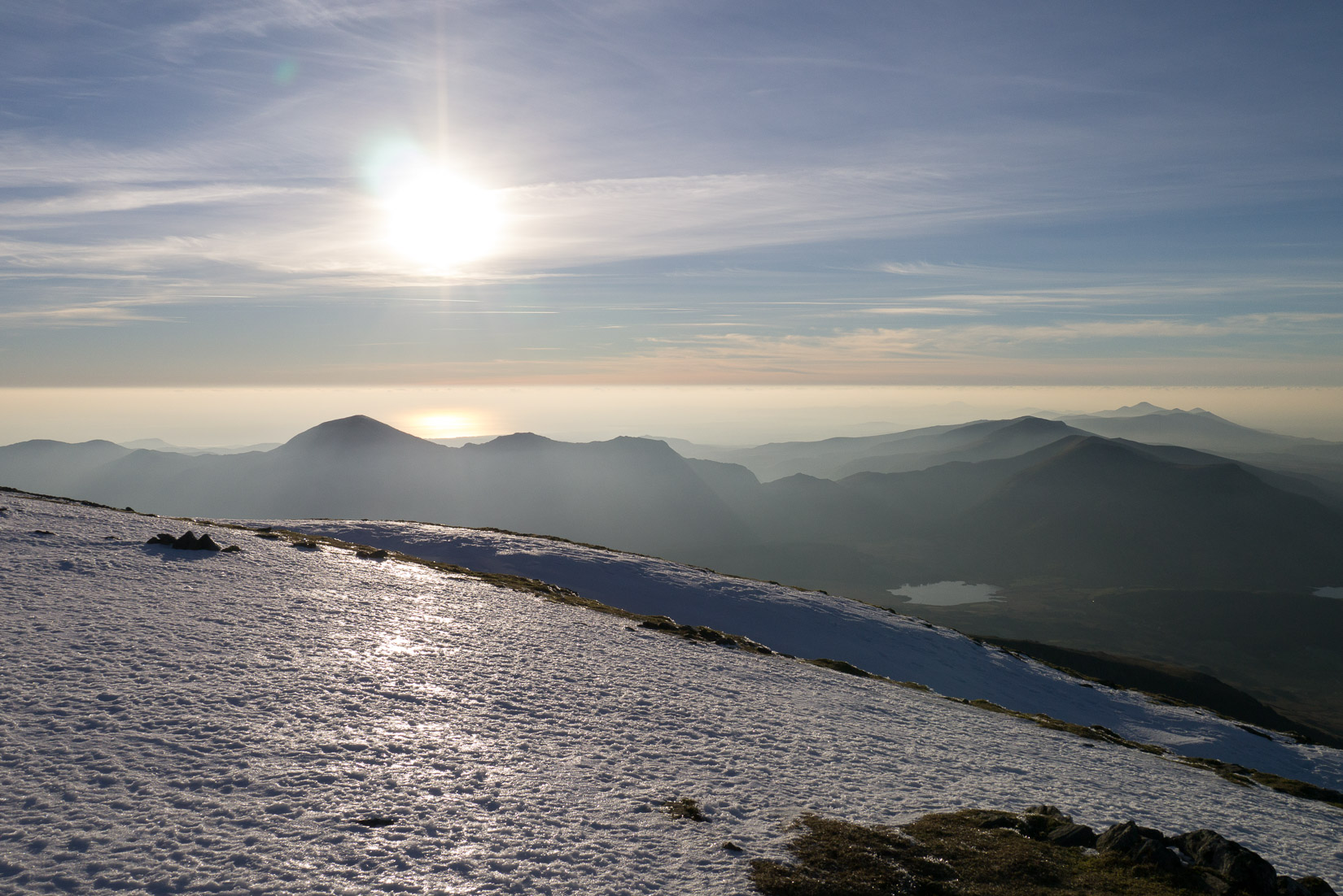 View out to sea from the summit