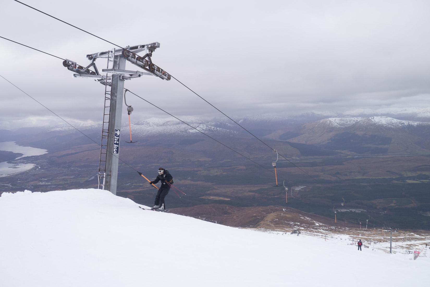 At the top of Goose T-bar