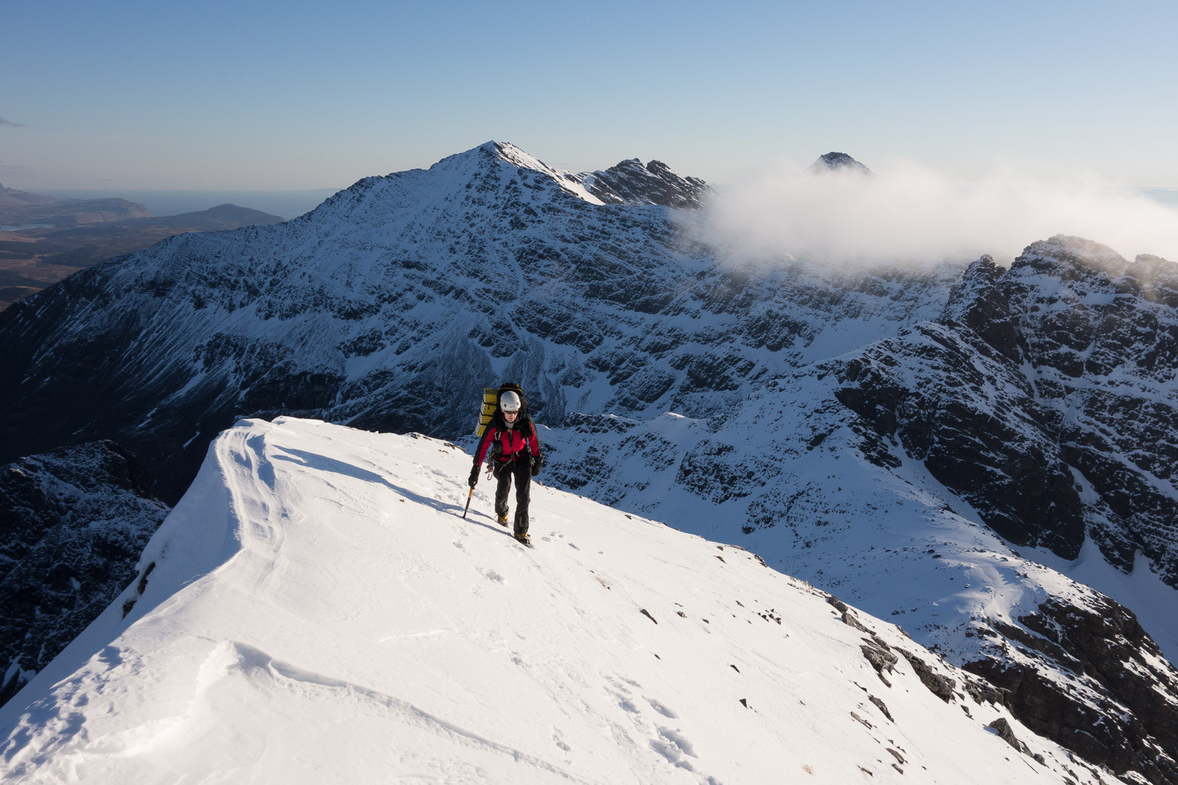 Approaching the first top of the second day