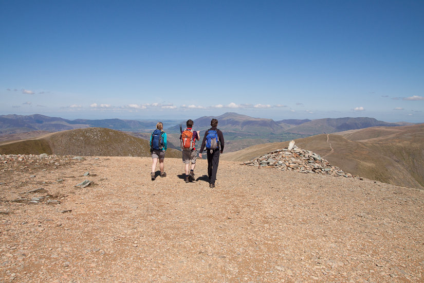 On the summit of Helvellyn