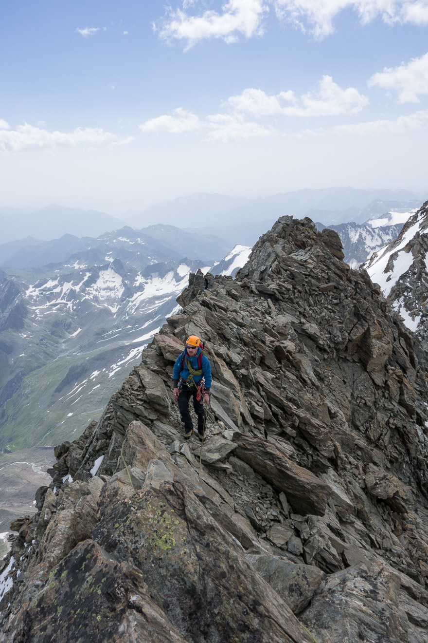 Final section of ridge
