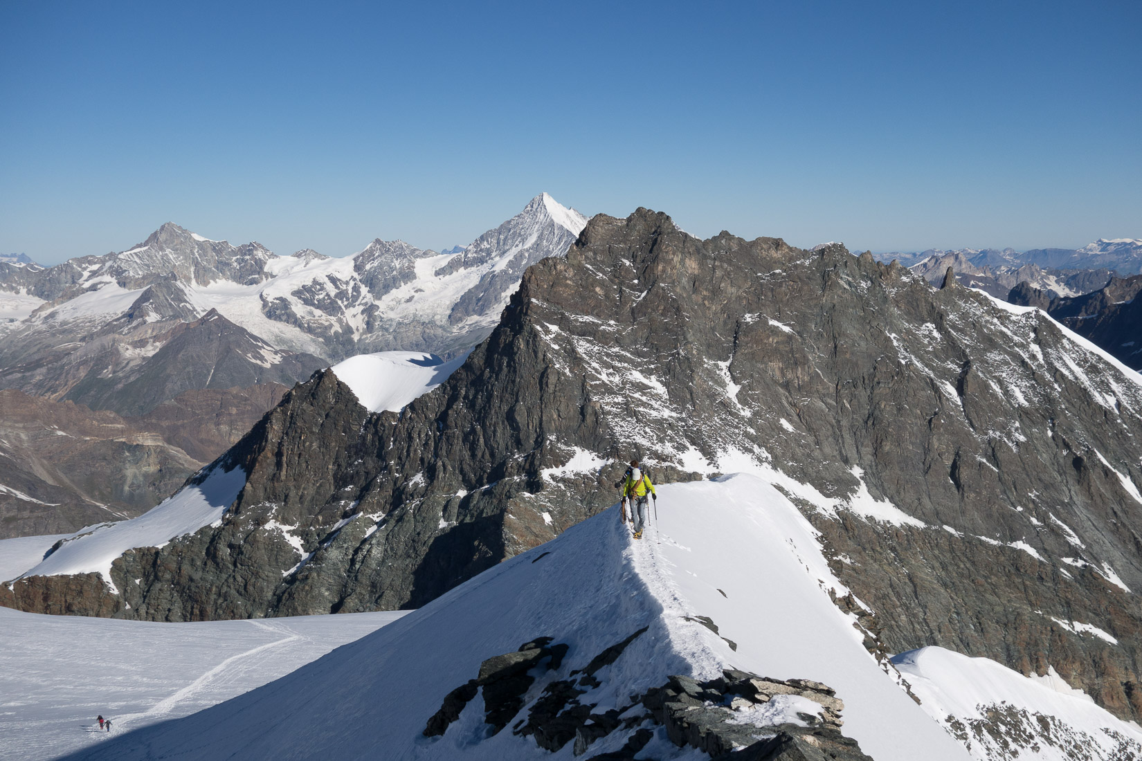 Summit arete of the Strahlhorn
