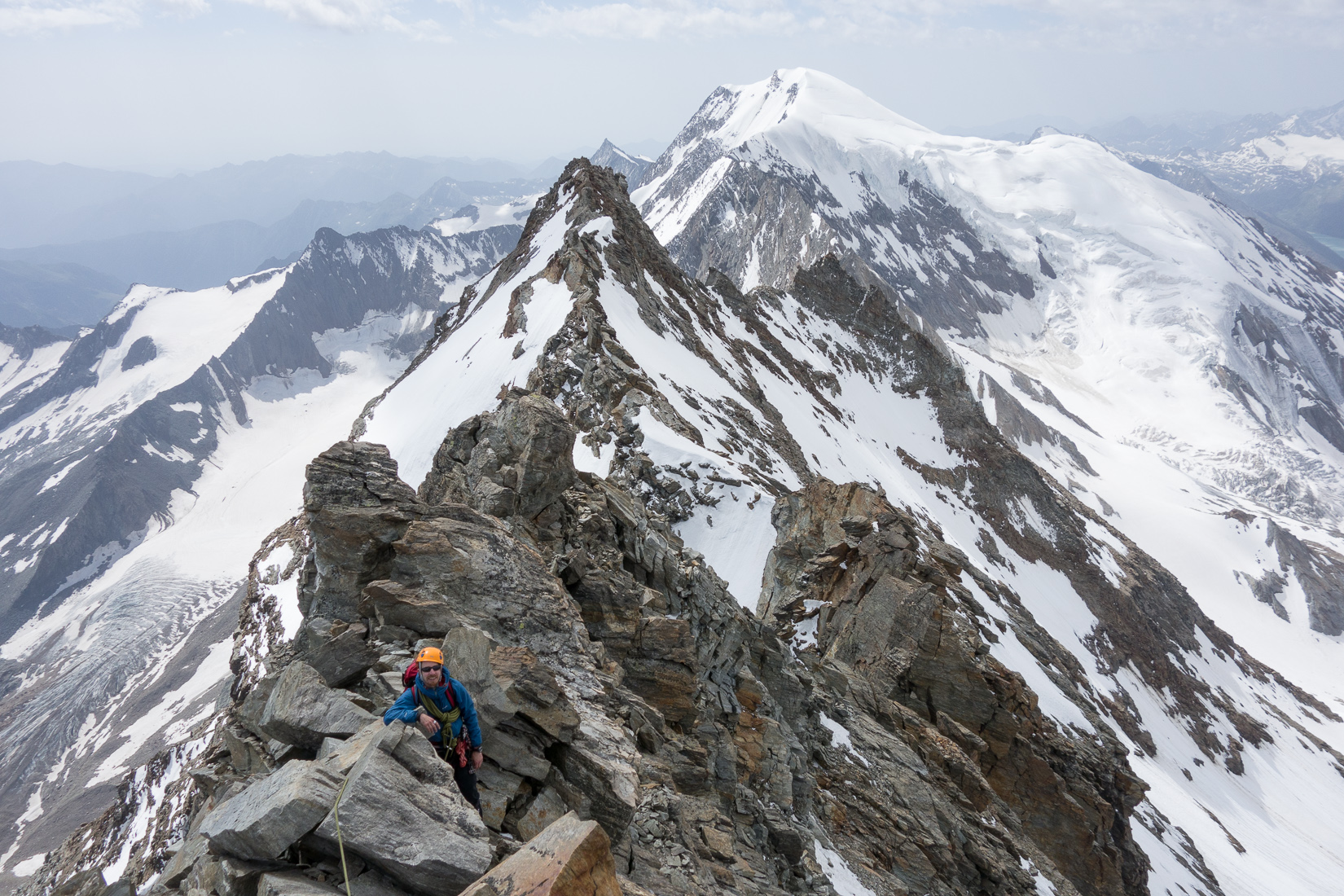 Nearing the top of the Lagginhorn