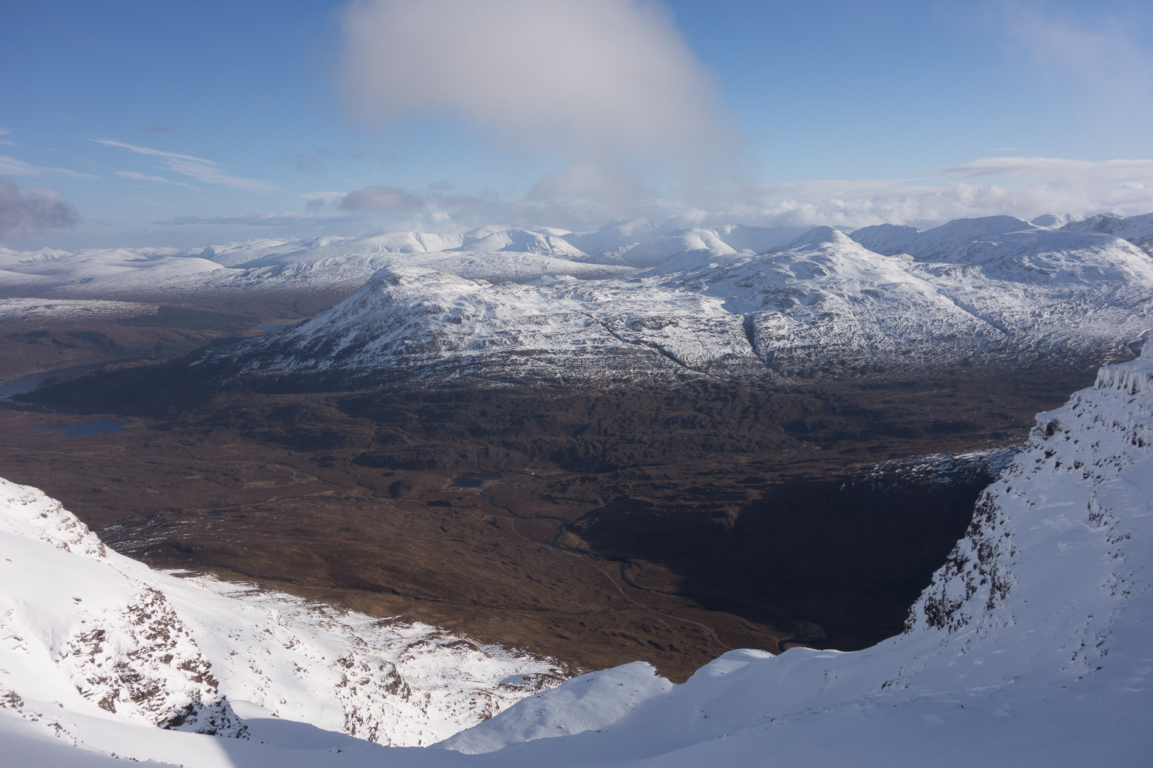 Fantastic view south from the Liathach