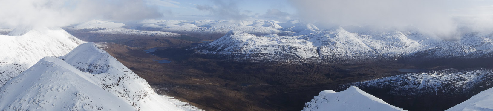 Panorama from the top of Spiderean Choire Leith