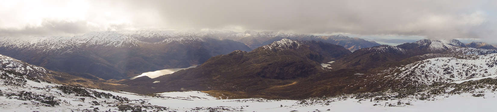 Stunning panorama from the summit of Sgurr na Sgine