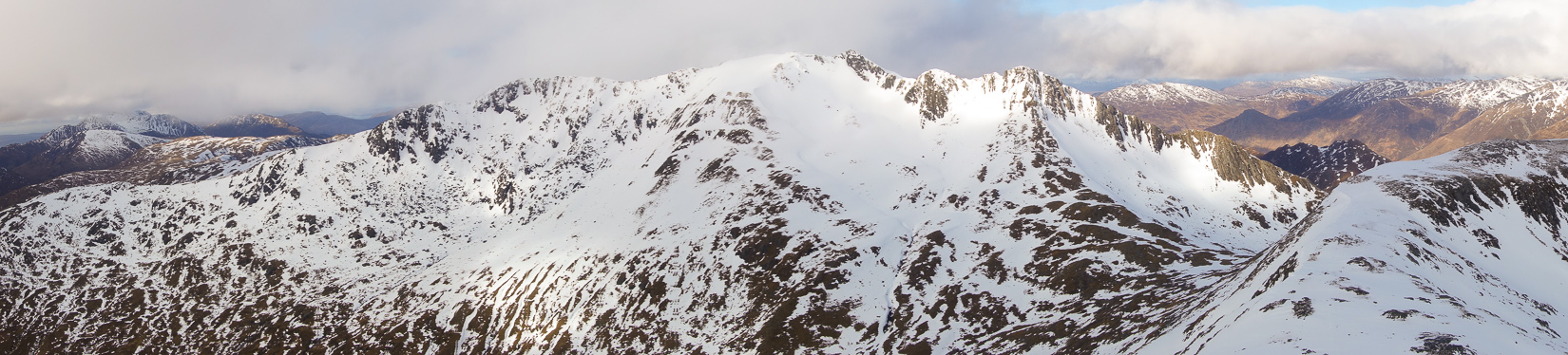 Panorama of the Saddle & the Forcan Ridge