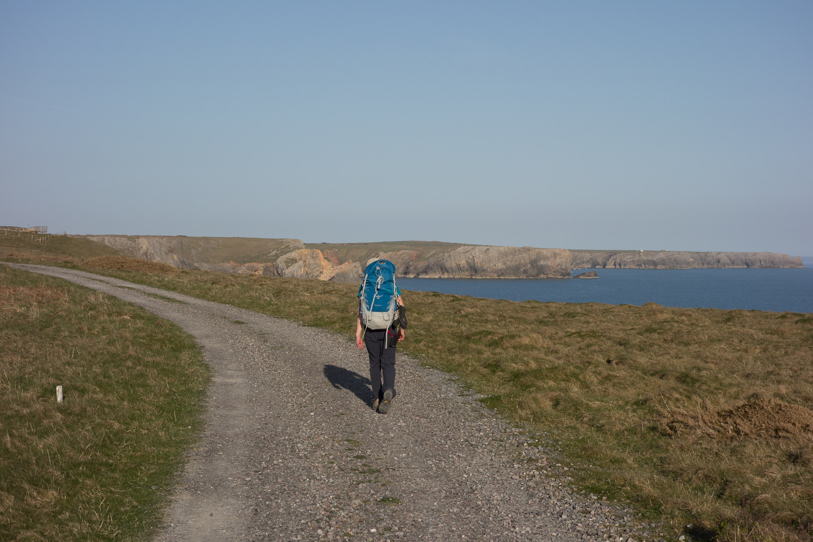 Walking out in the evening sun