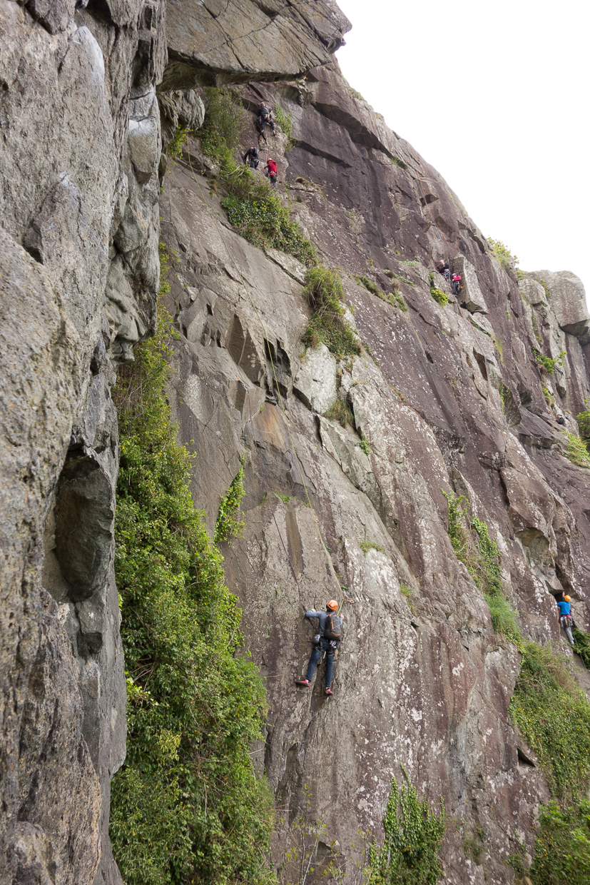 Dave seconding Grim Wall Direct