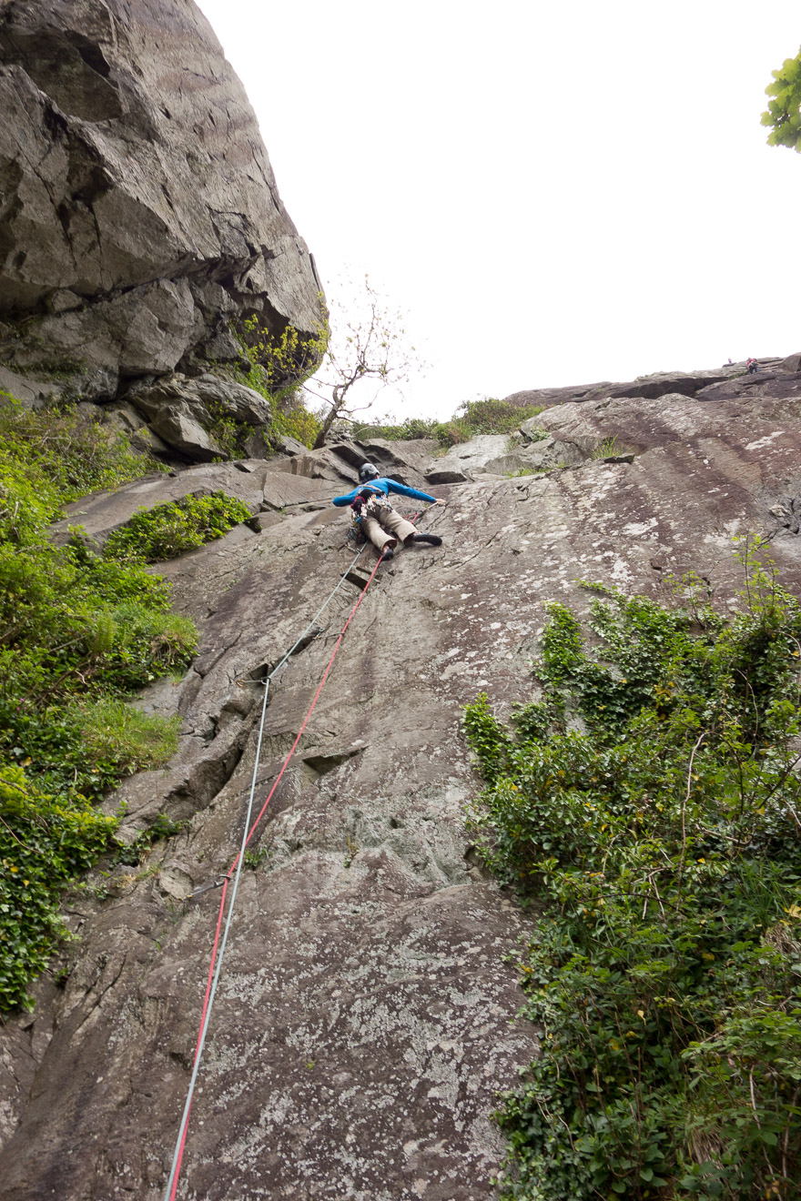 Andrew making quick work of Grim Wall Direct