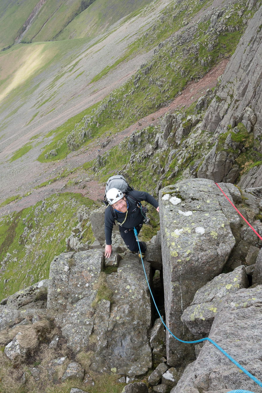 Dave near the top of Needle Ridge