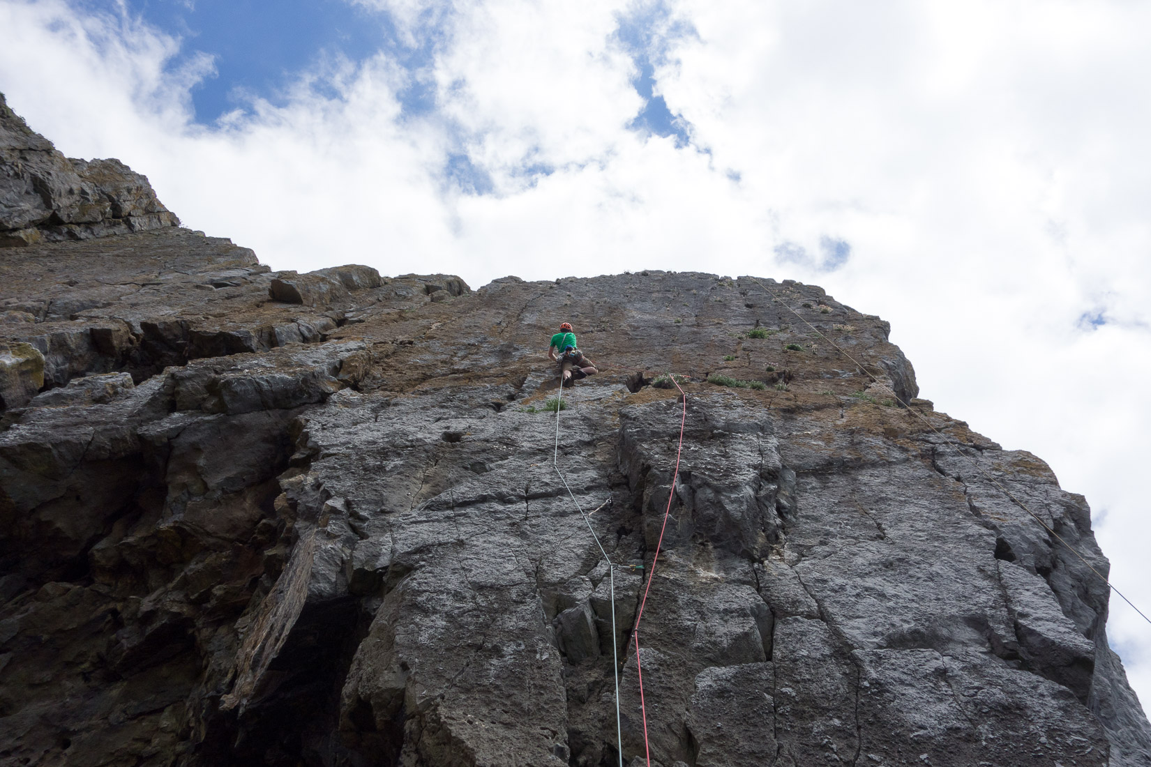 High on Brazen Buttress