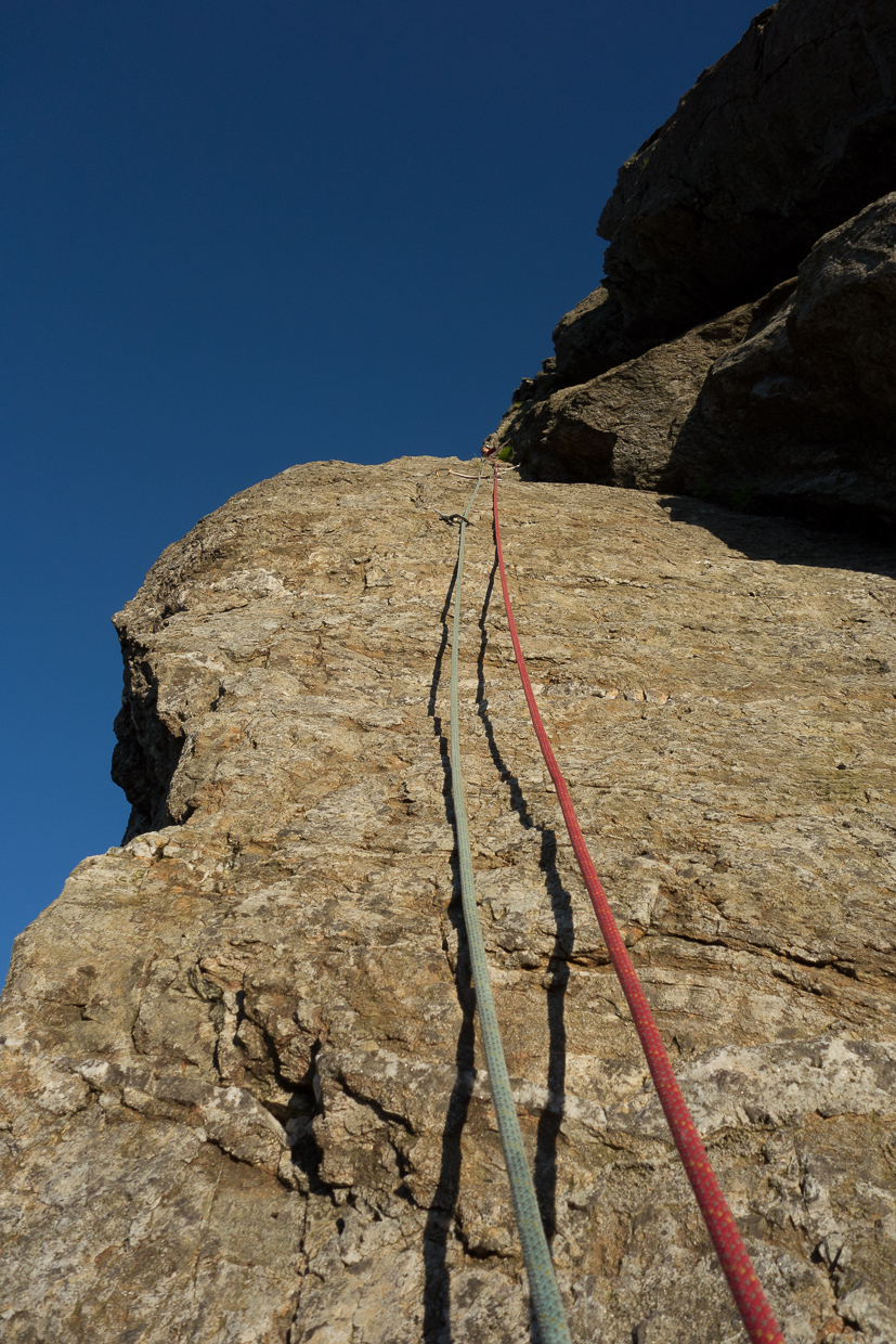 Fantastic slab climbing