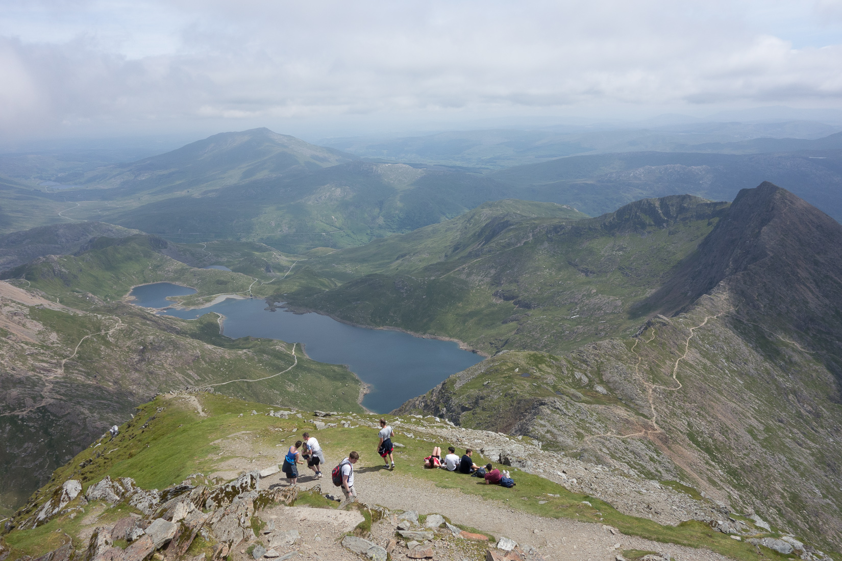 View from the top of Snowdon