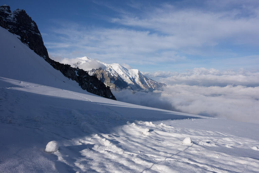 Fantastic views towards Mont Blanc