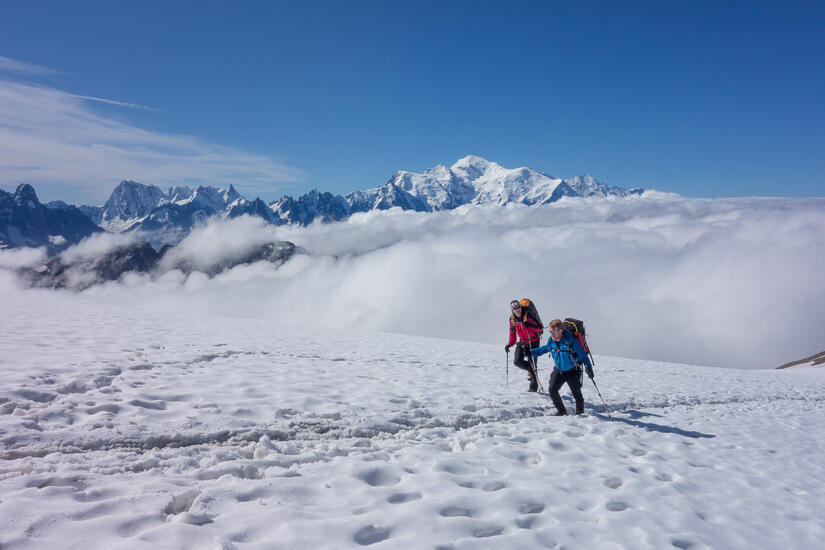 Stunning views of the Chamonix mountains