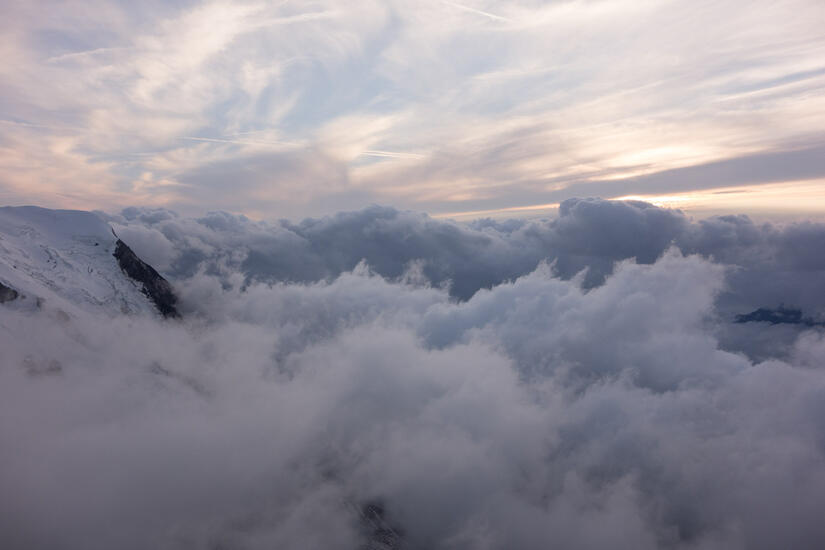 Atmospheric Sunset at the hut