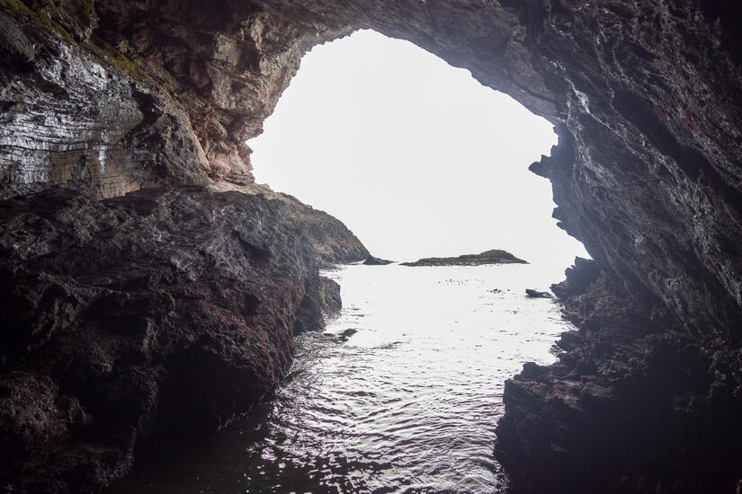 Traversing around the cave