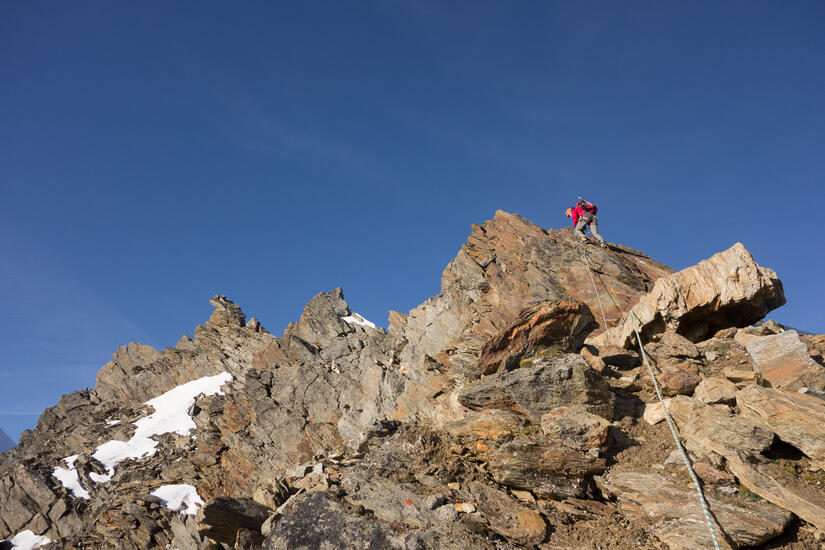 Great climbing on warm rock