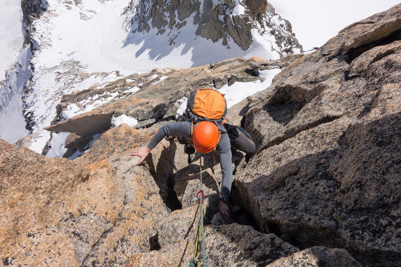 Steep & exposed final section