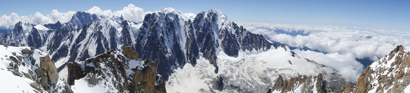 View towards France from the summit