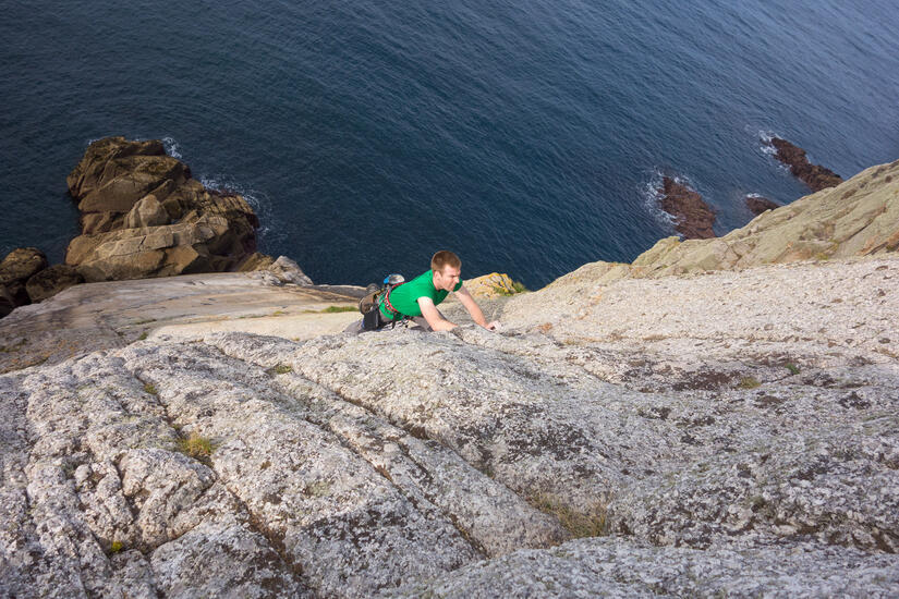 Me soloing the Devil's Slide