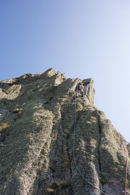 Andrew on a green but enjoyable Devil's Spine