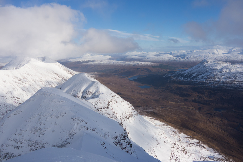 View from the summit of Liathach