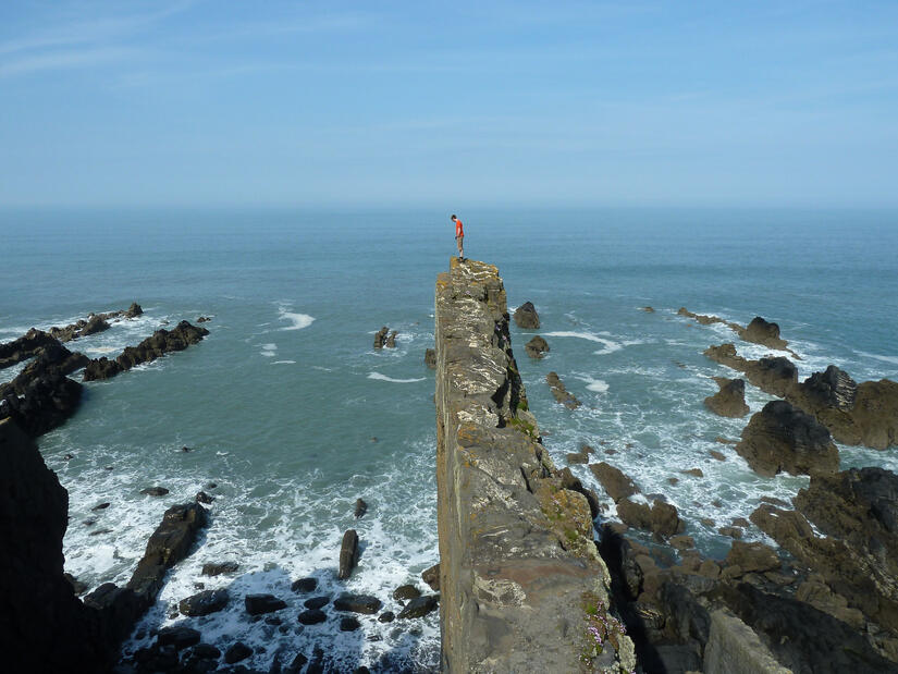 Me admiring Lower Sharpnose Point