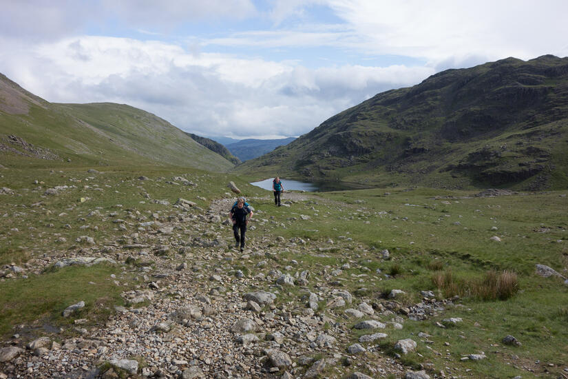 Stunning walk in to Napes Needle