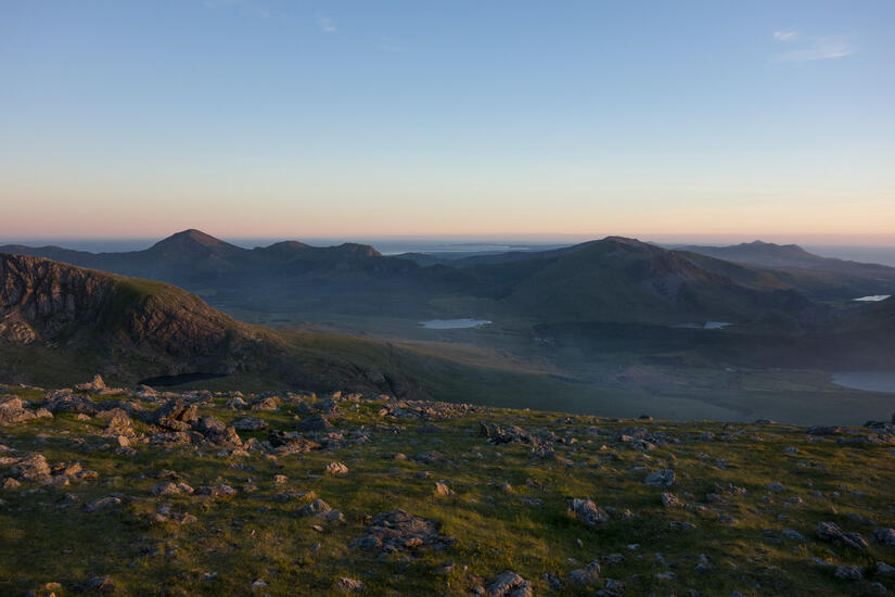 Sunset from the summit of Cloggy