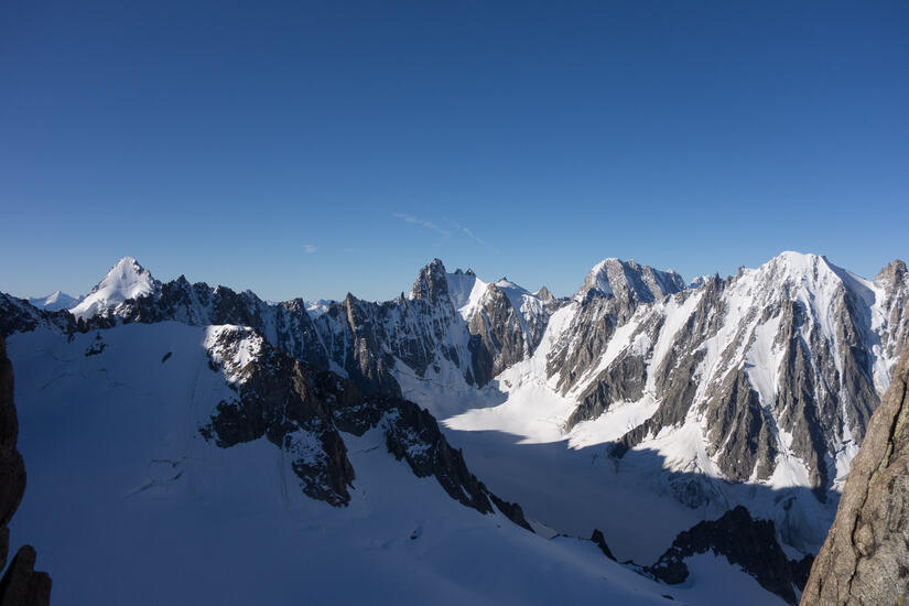 View towards France from the Flèche Rousse