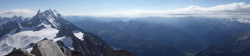 View towards Italy from the Tour Ronde