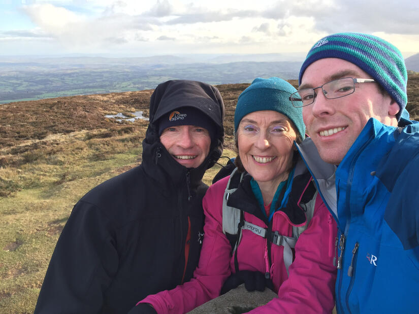 Family Selfie on the Summit of Black Hill