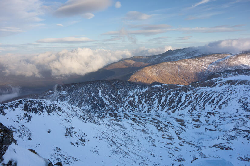 Stunning views towards the east