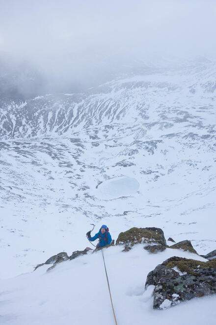 Steve at the top of the final pitch