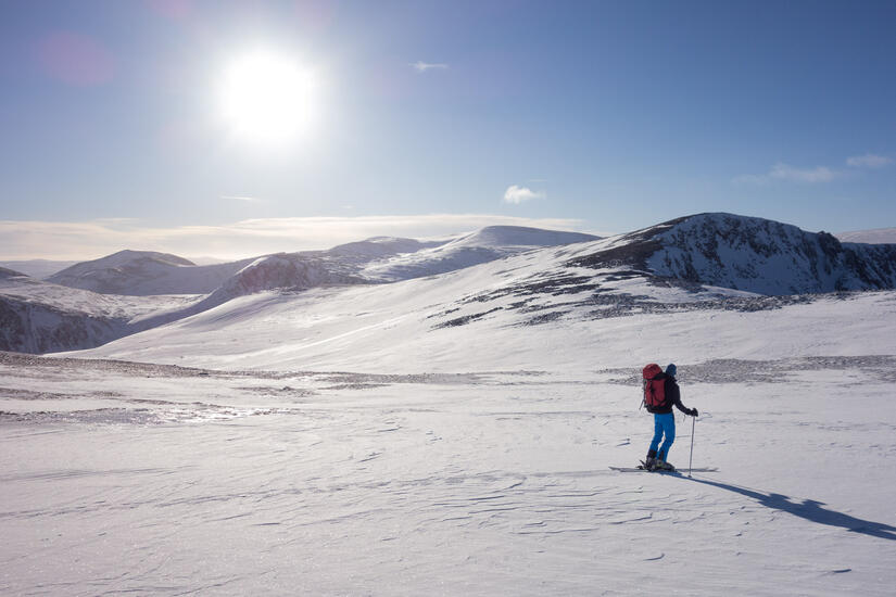 Good snow cover on the plateau