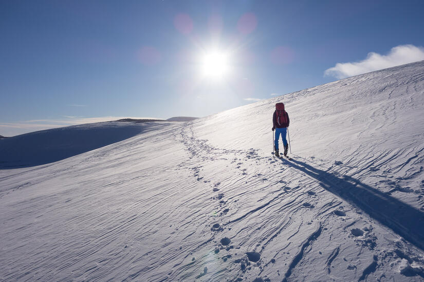 Skinning towards Ben Macdui