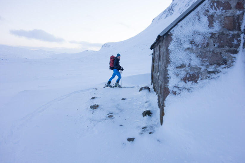 Entering the Corrour Bothy