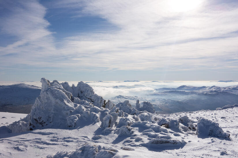 View towards mid wales from the top