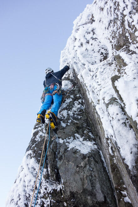 Nick setting off on the final pitch of El Mancho