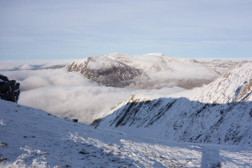 Evening view towards the Carneddau